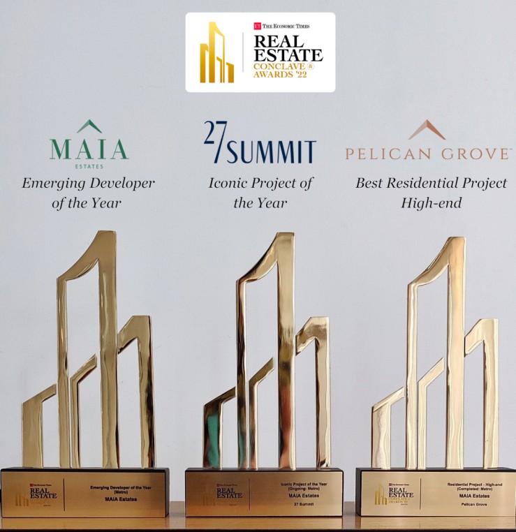 The Economic Times Real Estate Awards 2022: Big Wins for MAIA, 27 Summit & Pelican Grove