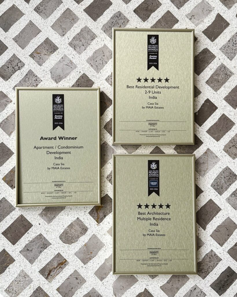 Casa Sia represents India and wins big at the International Property Awards 2025-26.