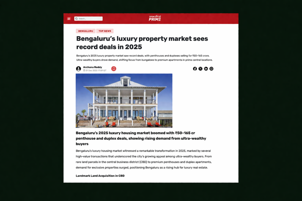 MAIA Estates featured in News First Prime luxury report.